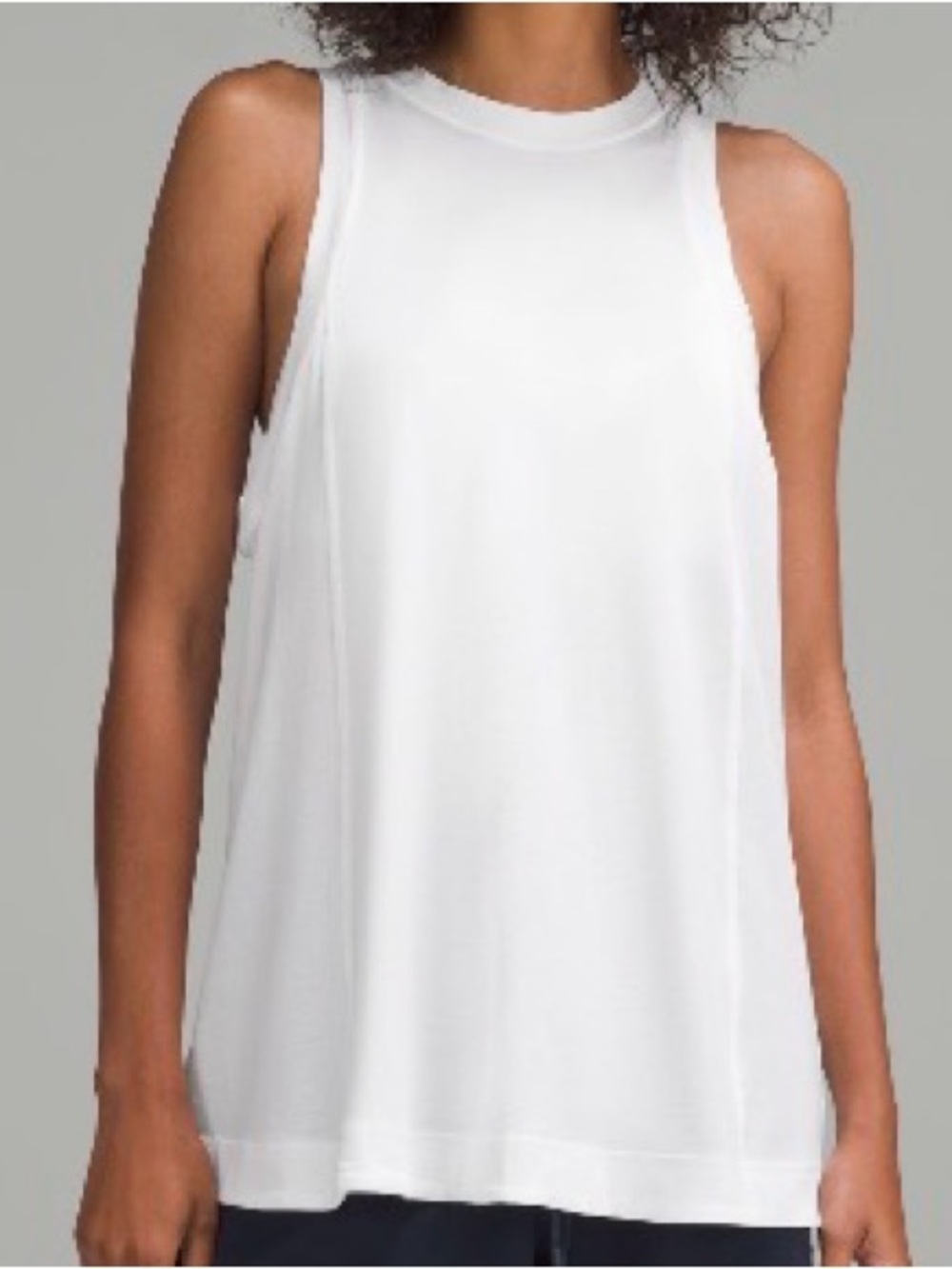 Lululemon Long Cotton Crewneck Tank